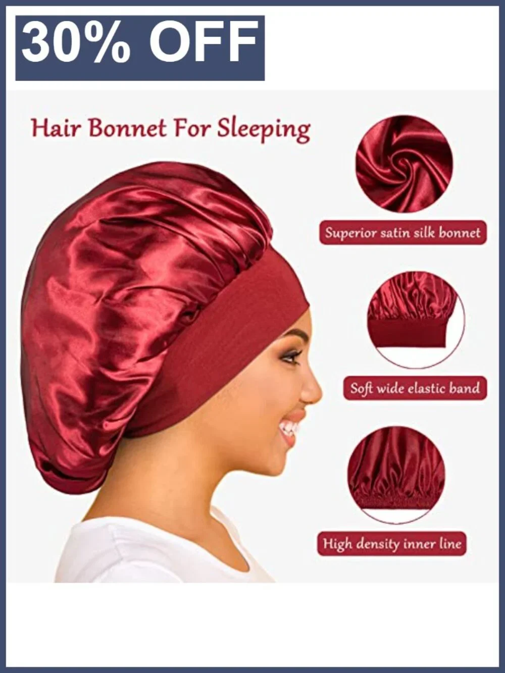 N/A satin bonnets